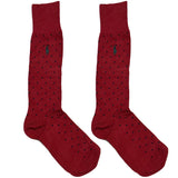 Red And Black RL Polo Polka Socks