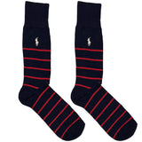 Red And Blue RL Polo Stripes Socks