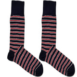 Red And Blue Stripe Socks