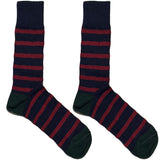 Red And Blue Stripes Socks
