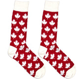 Red And White Canada Socks