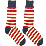 Red And White Stripes Socks
