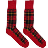 Red And Yellow Chequered Socks