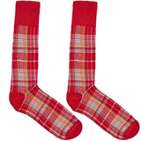Red And Yellow Chequered Socks