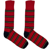 Red And Yellow Stripes Socks