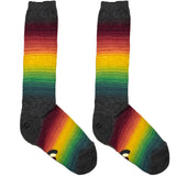 Red And Yellow Variant Stripes Socks