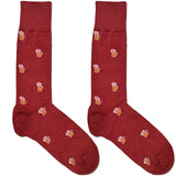 Red Beer Glass Socks