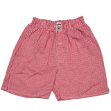 Red Chequered Cotton Boxers