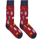 Red Cow Boy Boots Socks