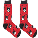 Red Cute Cat Short Crew Socks
