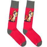 Red Cute Cat Socks