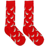 Red Shark Short Crew Socks