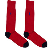 Red Solid RL Polo Socks