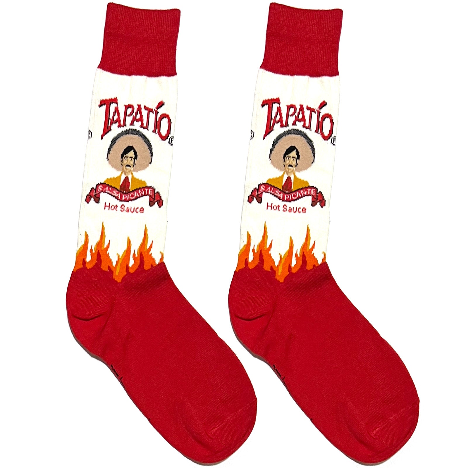 Red Tapatio Hot Sauce Socks