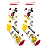 White Mickey Mouse Short Crew Socks