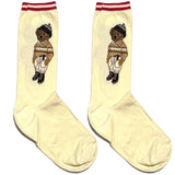 White RL Polo Hat Short Crew Socks
