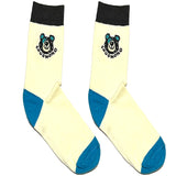 White Snug Momo Bear Short Crew Socks