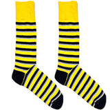 Yellow And Black Stripes Socks