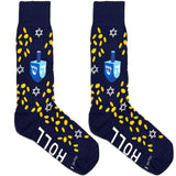 Yellow And Blue Coin Game Socks
