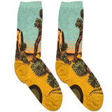 Yellow And Blue Desert Shorts Crew Socks
