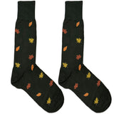 Yellow And Orange Leaf Socks