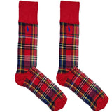 Yellow And Red RL Polo Chequered Socks