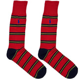 Yellow And Red RL Polo Stripes Socks