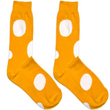 Yellow Big Polka Socks