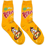 Yellow Cheese Ramen Short Crew Socks