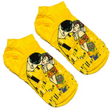 Yellow Kiss Van Gogh Ankle Socks