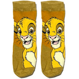 Yellow Lion King Ankle Socks