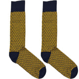 Yellow Textured Pattern Socks