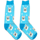 Baby Blue Dog Short Crew Socks