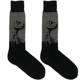 Black And Grey Dinasour Socks