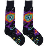 Black And Purple Universe Socks