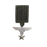 Black And Silver Eagle Badge