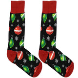 Black Christmas Decor Socks