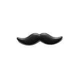 Black Mustache Lapel Pin