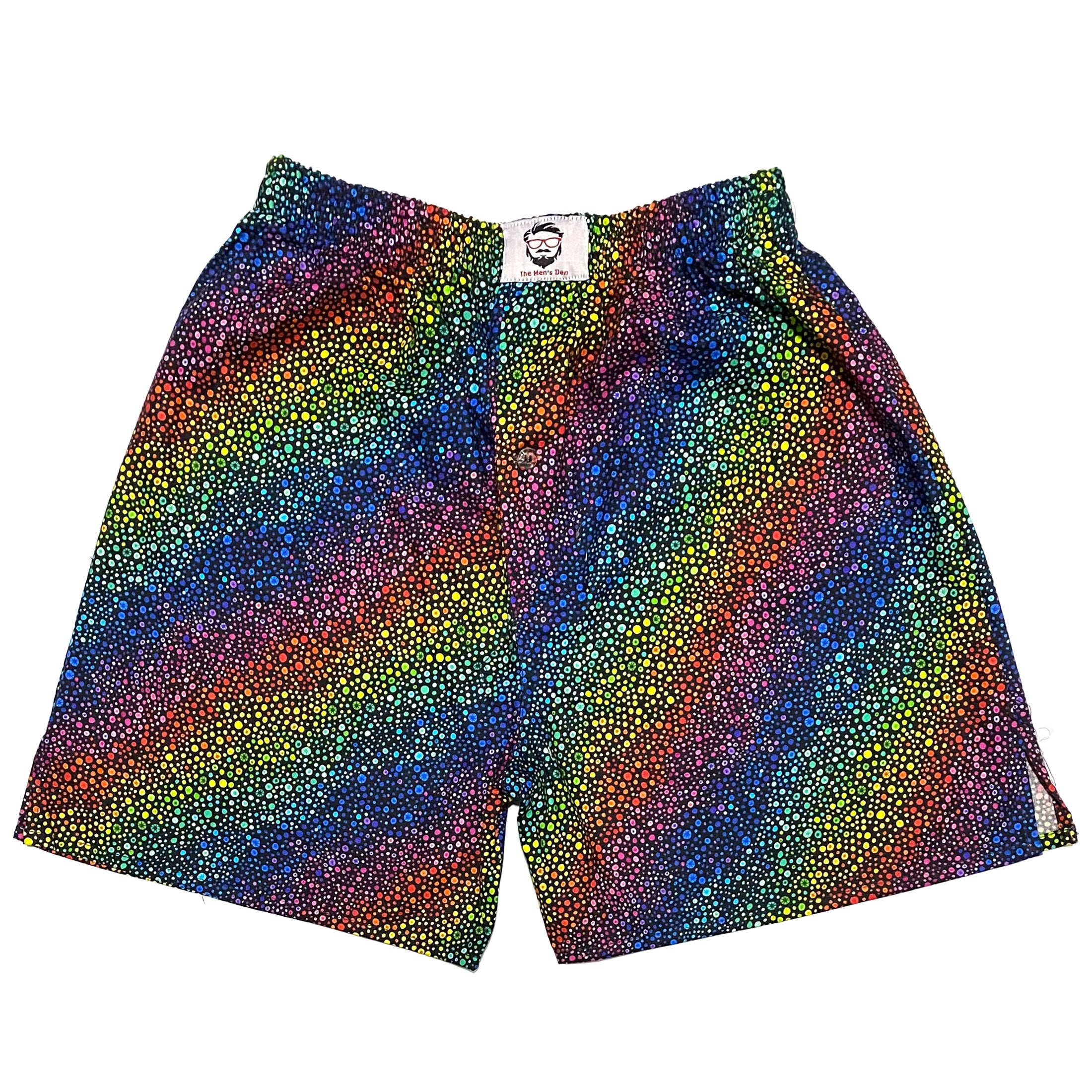 Black Multicolor Dotted Cotton Boxers