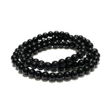 Black Simple Beaded Multiple Layer Bracelet