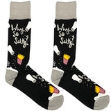 Black Why So Salty Socks