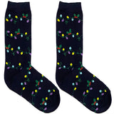 Black lights Short Crew Socks