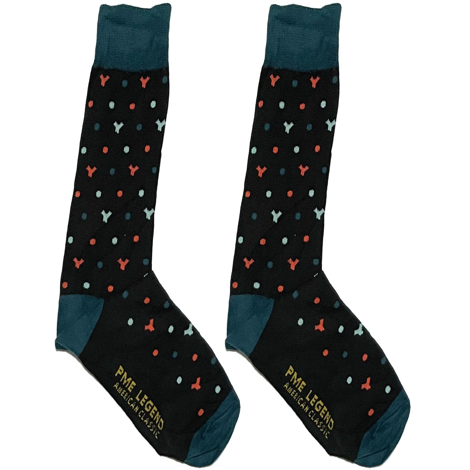 Black And Green Dotted Socks