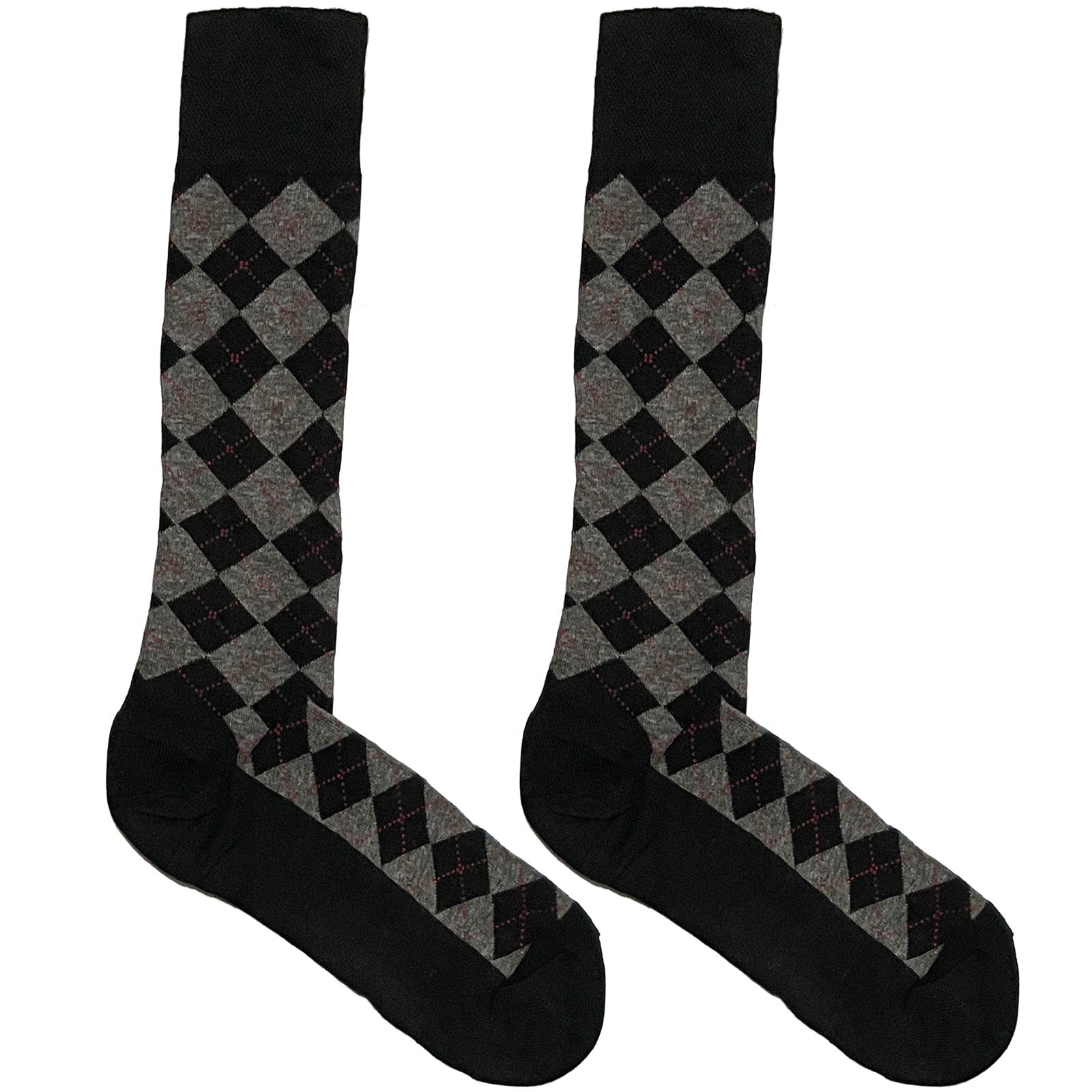 Black And Grey Diamond Socks