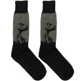 Black And Grey Dinosaur Socks