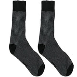 Black And Grey Stripe Socks