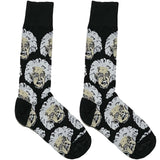 Black And White Einstein Socks
