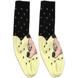Black And White Mickey Mouse Short Crew Socks