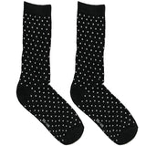 Black And White Polka Short Crew Socks