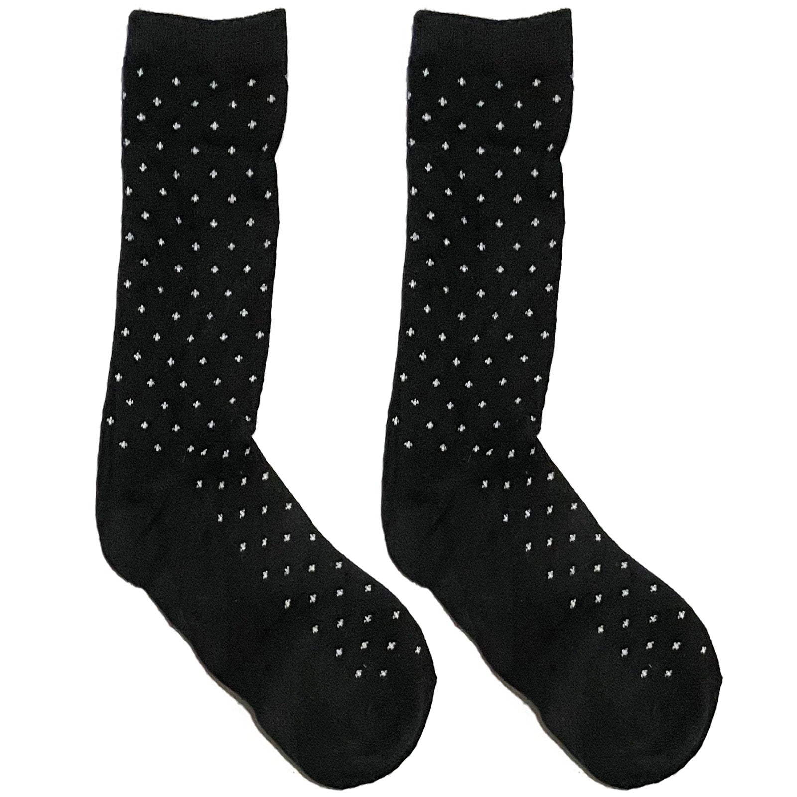 Black And White Tiny Pattern Short Crew Socks